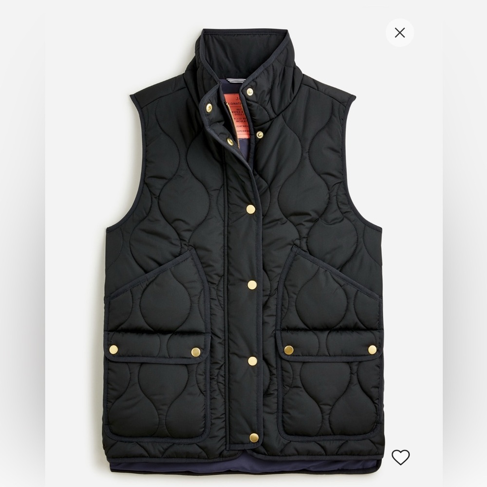 J Crew Quilted Excursion Vest Womens